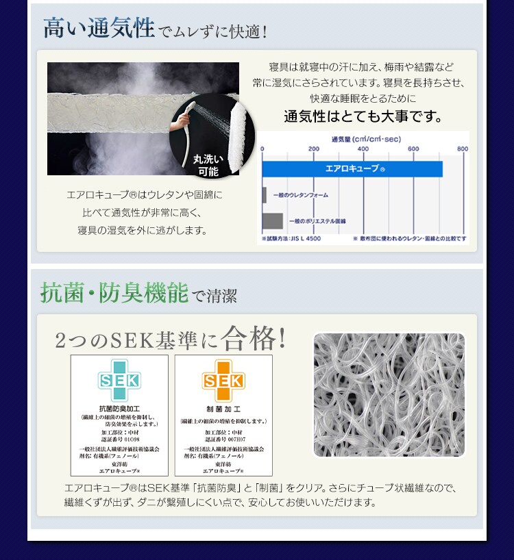 エアリー付ボックスカバー ダブル ABC-D4
