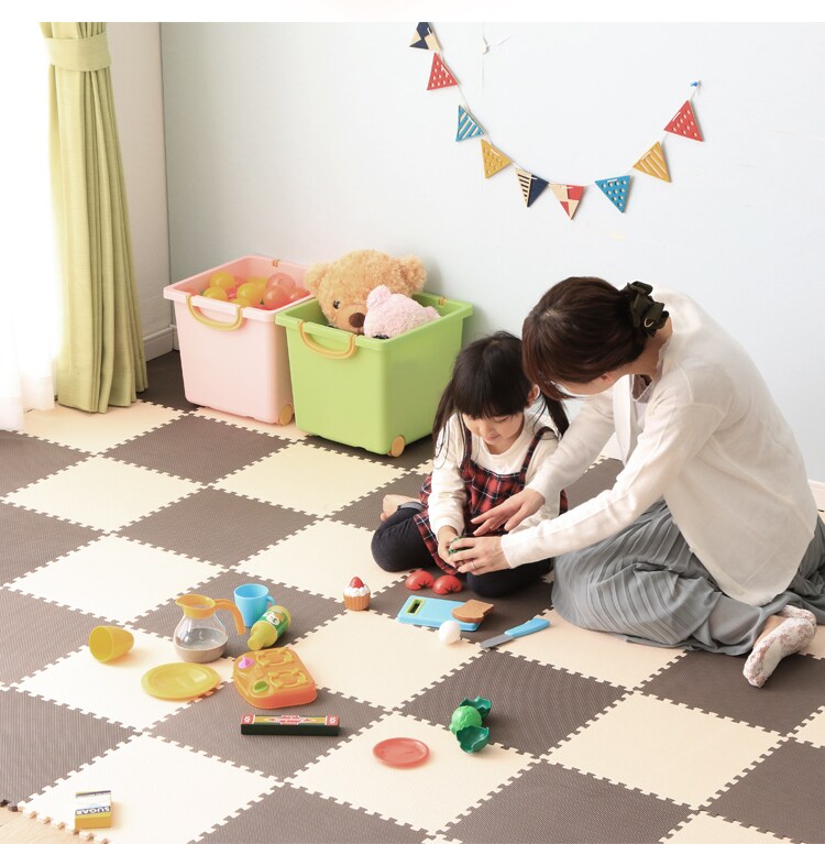 ジョイントマット　ブラウン・ベージュ