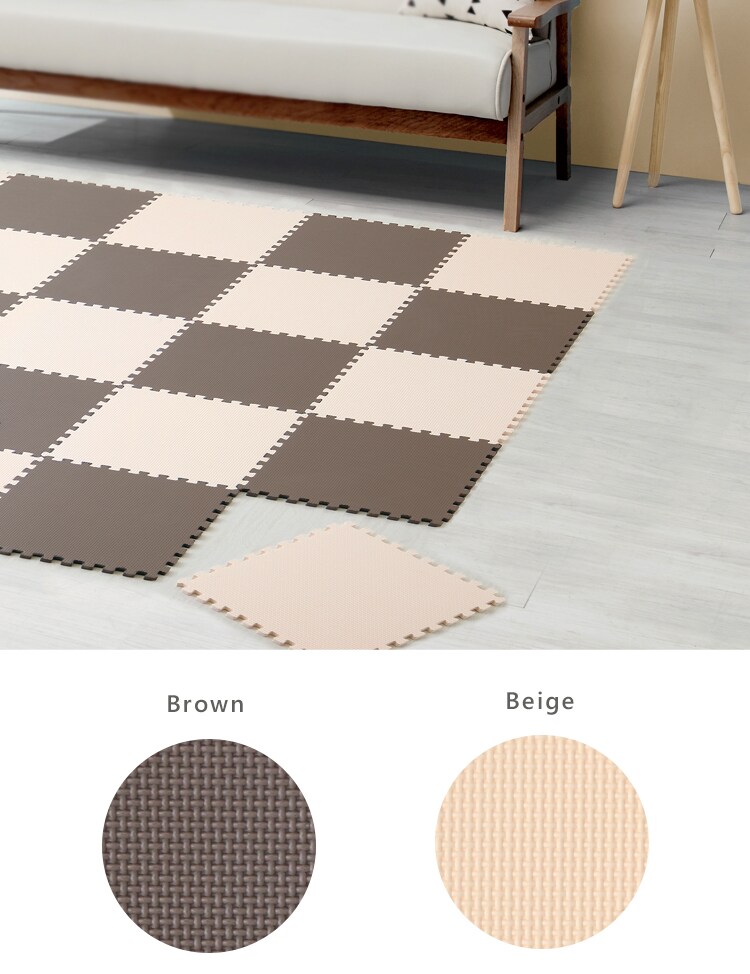 ジョイントマット　ブラウン・ベージュ