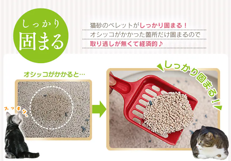 上から猫トイレ用 猫砂 7L UNS-7L【単品・3袋セット】6