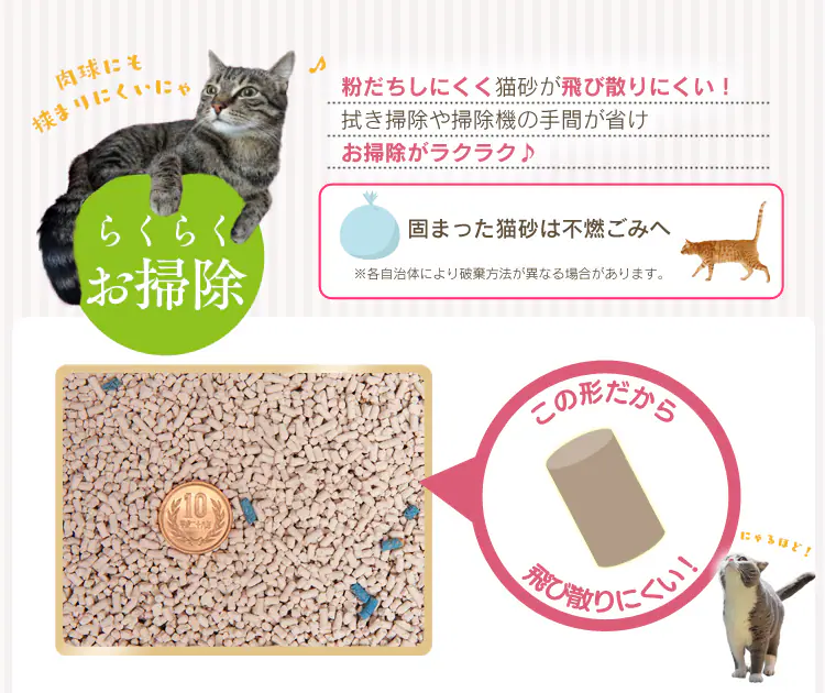 上から猫トイレ用 猫砂 7L UNS-7L【単品・3袋セット】10