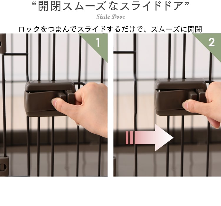 開閉スムーズなスライドドア