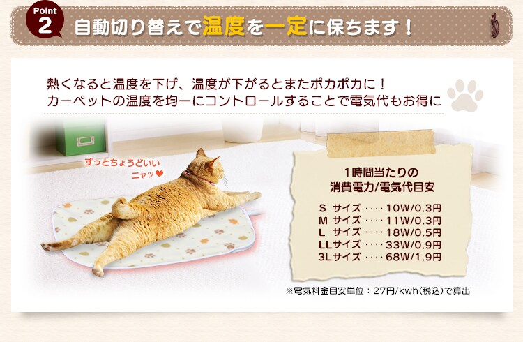 point2　自動切り替えで温度を一定に保つ
