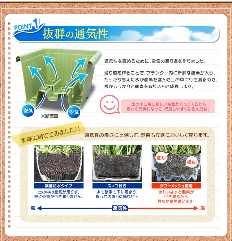 エアープランター受皿 730 ベジタブルグリーン3