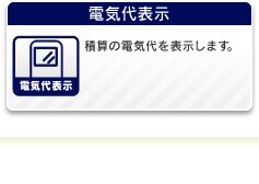 電気代表示