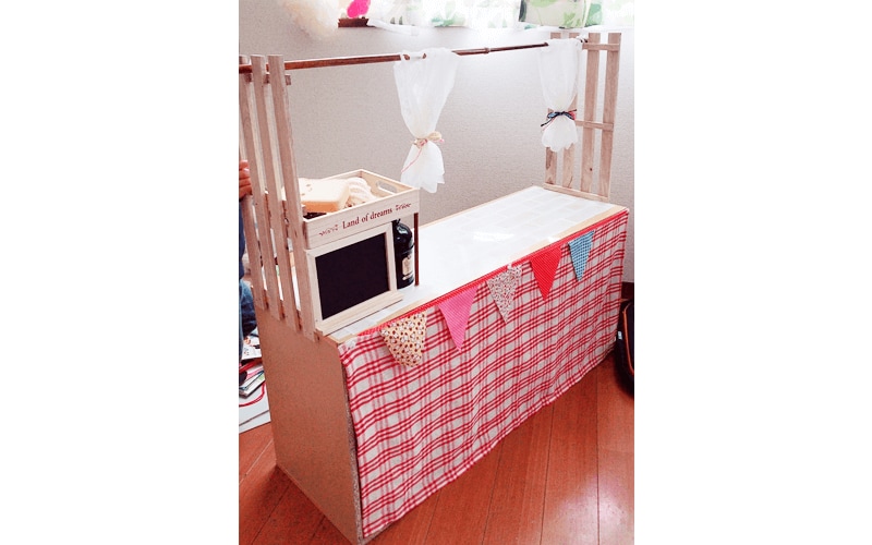 カラーボックスでお店屋さん