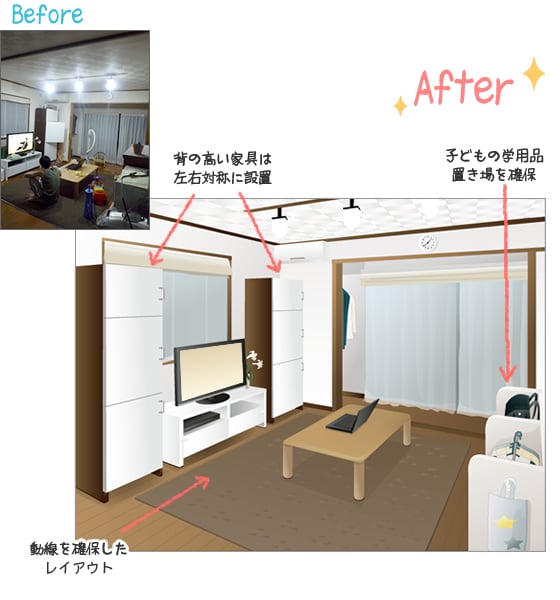 before after