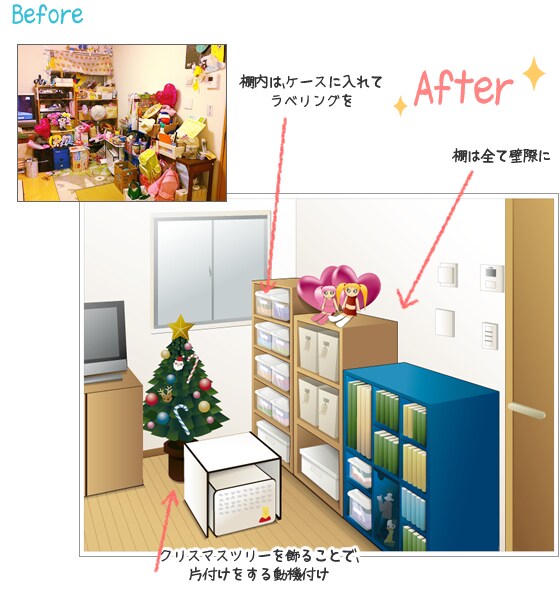 before after