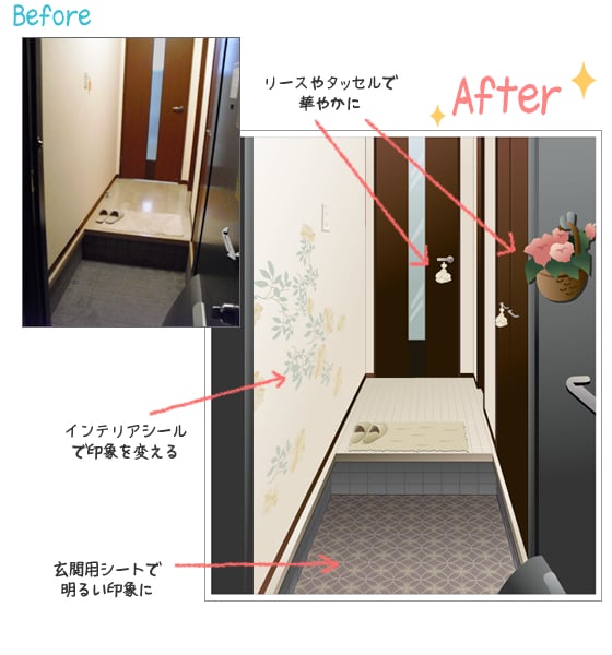 before after