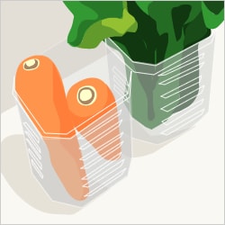 野菜の形に合わせて収納方法を変えましょう