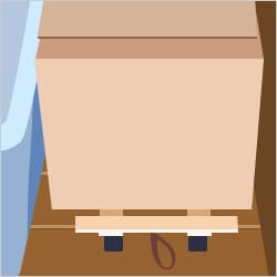 スノコにキャスターとヒモをつけて自作してもいい