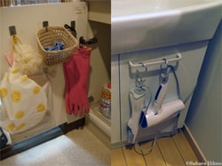 ペーパートランクにお気に入りの道具をひとまとめ。お出掛けするときには、トランクごと持っていける