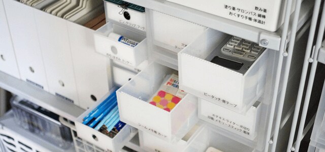 ラベリングをして、ひと目でわかる収納に