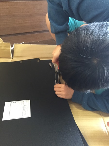 組み立てを担当したのは8才の次男