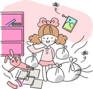 汚部屋イラスト