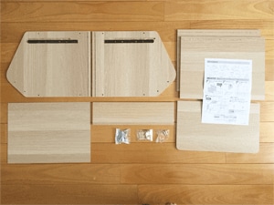 Bパーツの確認をする。