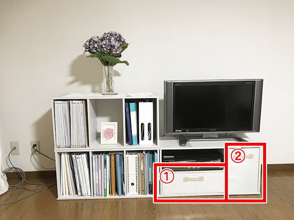 \小物はボックスを活用!見た目スッキリで使い勝手の良い収納に/