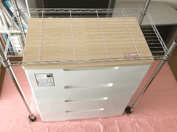 D棚板の高さを決める。