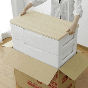 Bウッドトップチェストは組み立ていらず!