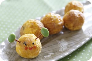 イモムシ君のミニオムライスおにぎり