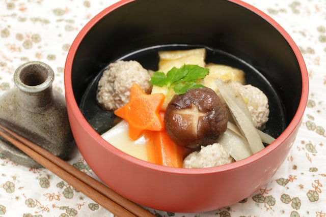 「即席お雑煮」。じっくりと煮込んだような優しい味わい。
