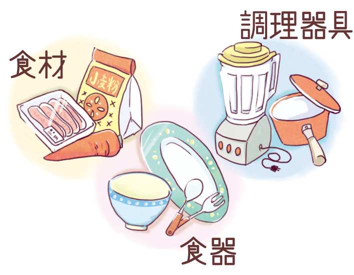 キッチンにあるべきモノの3大分類