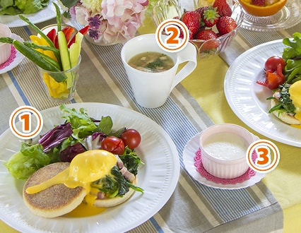 春野菜を使ったおもてなし朝食レシピ〜エッグベネディクト〜