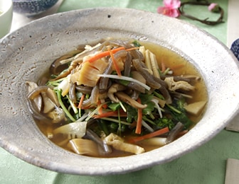 春野菜の冷汁風