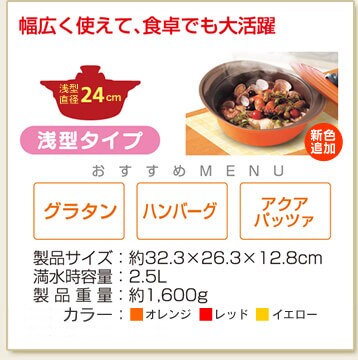 幅広く使えて食卓でも大活躍