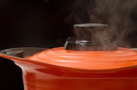 初心者は、蒸気を目で見て火加減を