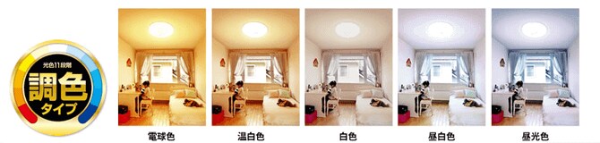 調色・調光機能搭載