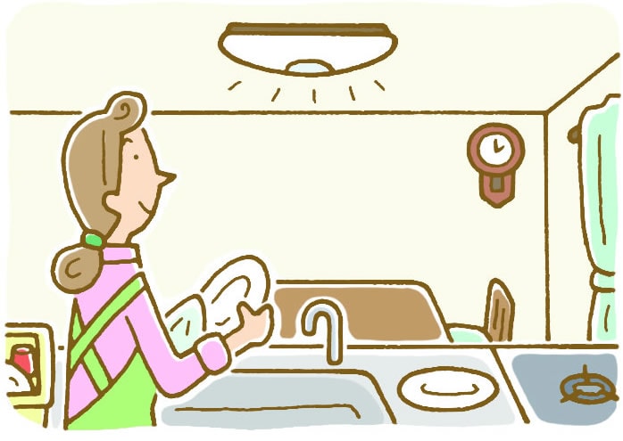 キッチンこそLEDに