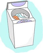 洗濯機の容量以上の洗濯物を入れて洗う