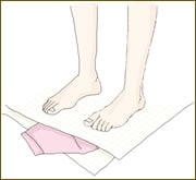 バスタオルで二次脱水