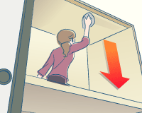 押入れの掃除:STEP3 「雑巾で拭き掃除」