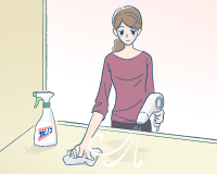 押入れの掃除:STEP3 「雑巾で拭き掃除」2