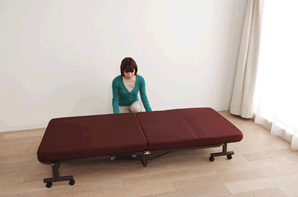 ベッド シングル 折りたたみ 14段階リクライニング 厚さ9cm OTB-TRN8