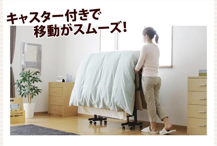 ハイタイプ折りたたみすのこベッド OTB-WH 全2色【組立品】14