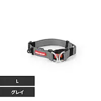 犬用 首輪 ダブルロックカラー L グレイ EZYDOG イージードッグ