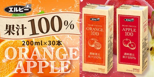 �G���r�[ �I�����W�W���[�X 100�� 200ml�~30�{