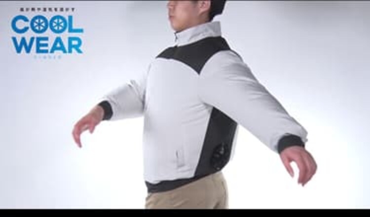 長袖 M クールウェア PRO ファン バッテリーセット グレー7