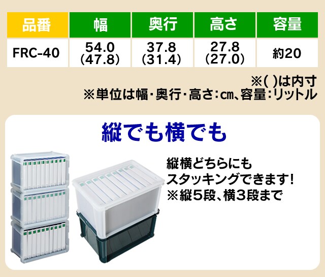 3個セット】ラックコンテナ FRC-55 クリア H209580X │アイリスプラザ│アイリスオーヤマ公式通販サイト