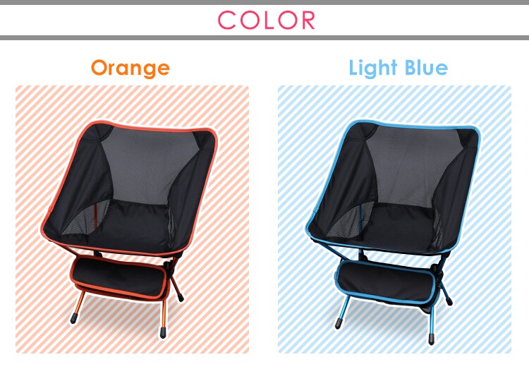 アルミアウトドアチェア M オレンジ 9
