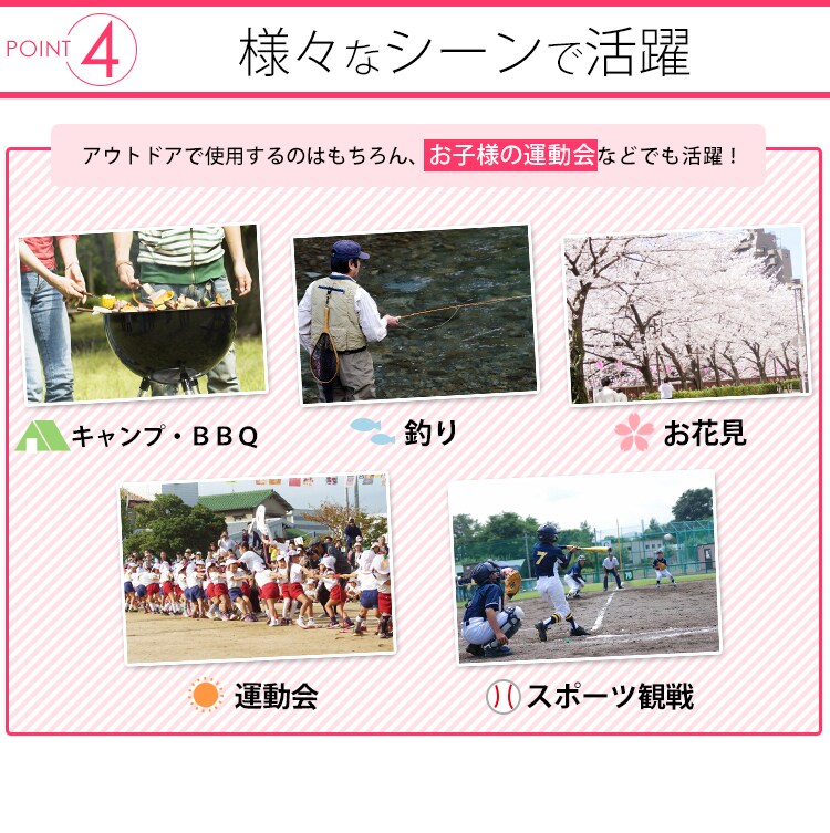 アルミアウトドアチェア M オレンジ 7