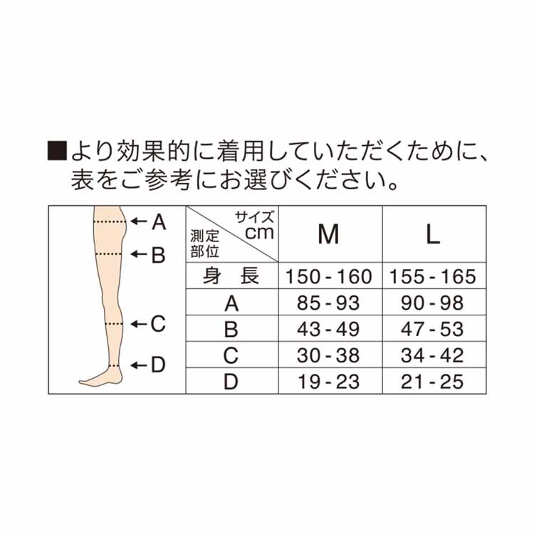 寝ながらメディキュットスパッツ L ラベンダー 【プラザセレクト】