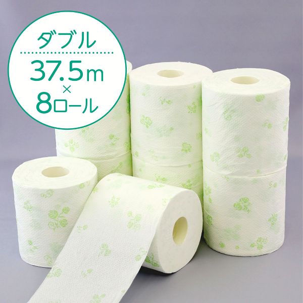 64ロール】クリネックス 1.5倍長持ち トイレットペーパー プリント 無香料 37.5mダブル 8ロール×8個セット【プラザセレクト】  7184489 │アイリスプラザ│アイリスオーヤマ公式通販サイト
