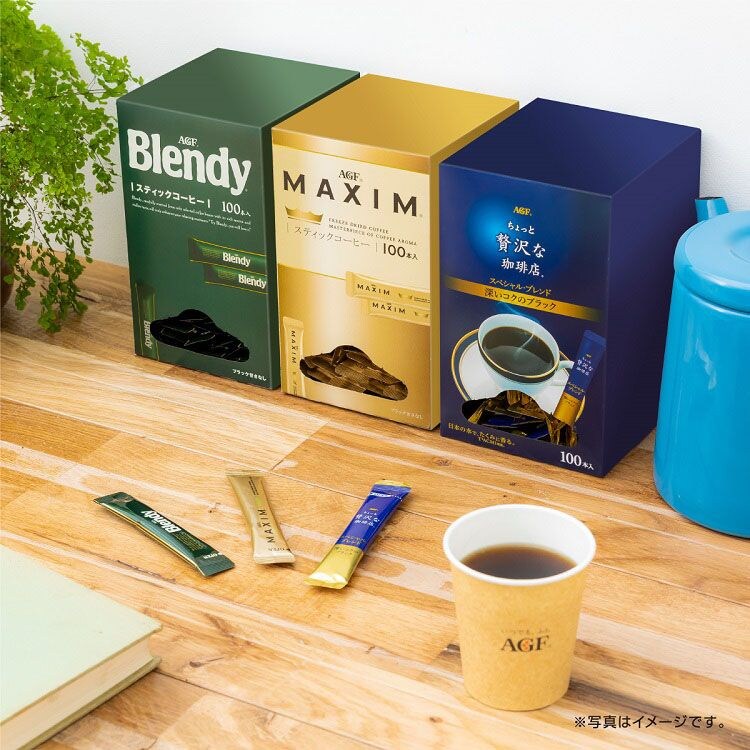 AGF 【3個セット】「ブレンディR」パーソナルインスタントコーヒー スティック100本