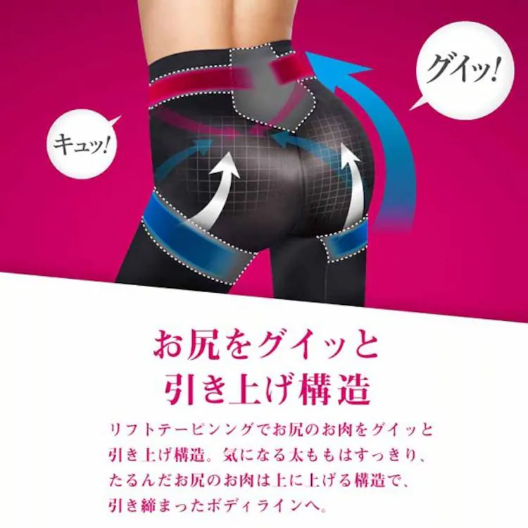 メディキュット 骨盤サポート ヒップアップガードル M ブラック 【プラザセレクト】