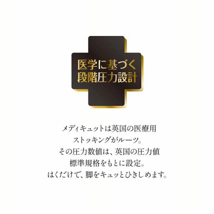 メディキュット メディカルストッキング ヌーディーベージュ M-L 【プラザセレクト】
