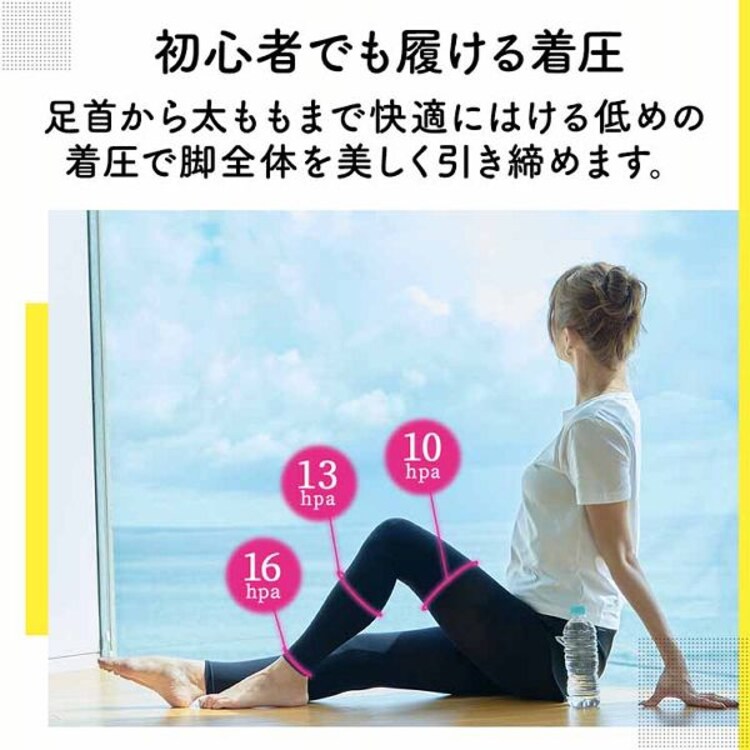 おそとでメディキュット スリムフォーカス レギンス M-L ブラック 【プラザセレクト】